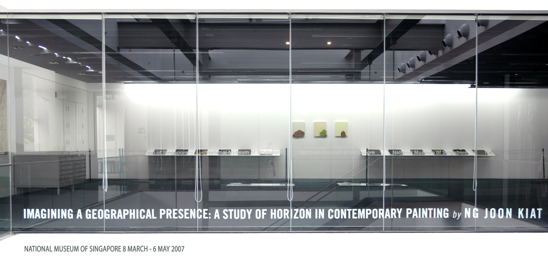 photo of exhibtion: Imagining a Geographical Presence: 
A Study of the Horizon in Contemporary Painting